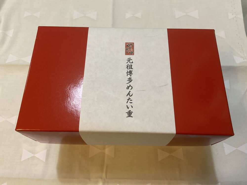 めんたい重のパッケージ