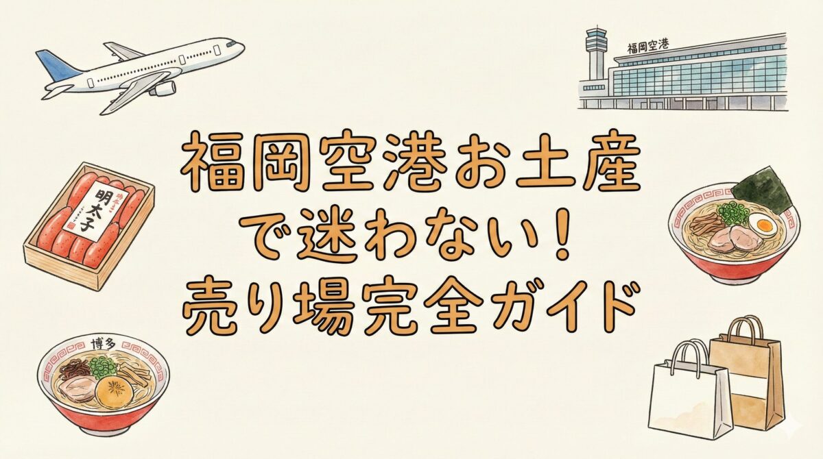 福岡空港のお土産ガイドのアイキャッチ